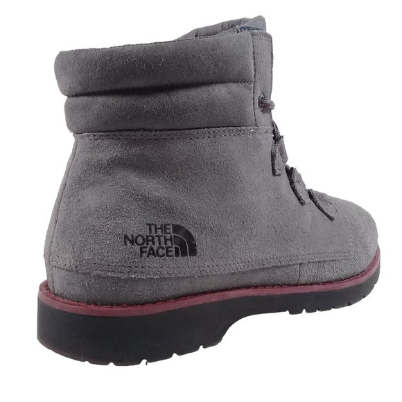 The North Face Women's Ballard Roll Down Grey Suede Boots HydroSeal Heat Size 10 - Picture 6 of 14